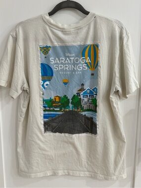 Disney Parks Saratoga Springs Resort & Spa Mickey Horse Graphic Tee White M